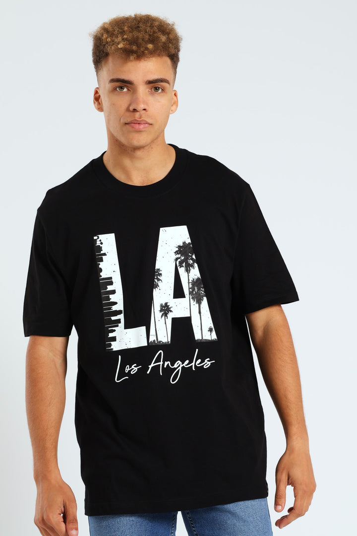 LA Print Tee - Black