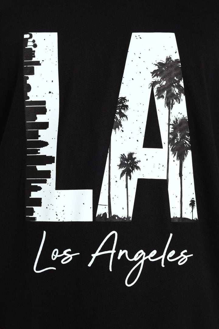 LA Print Tee - Black