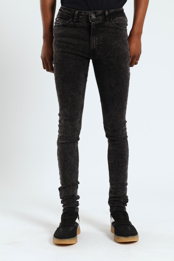 Super Skinny Basic Denim - Black Acid