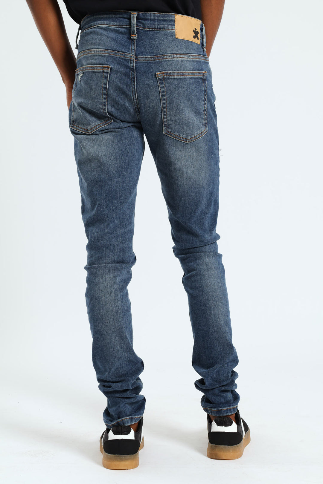 Patch Rip & Repair Super Skinny Jean - Denim