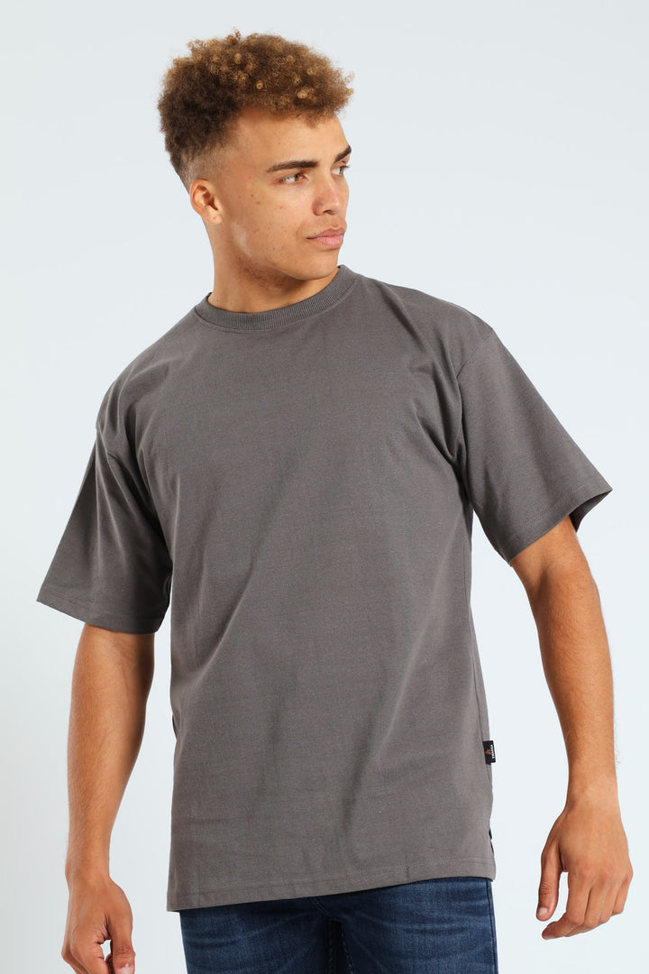 Oversized Heavy Weight Tee - Charcoal