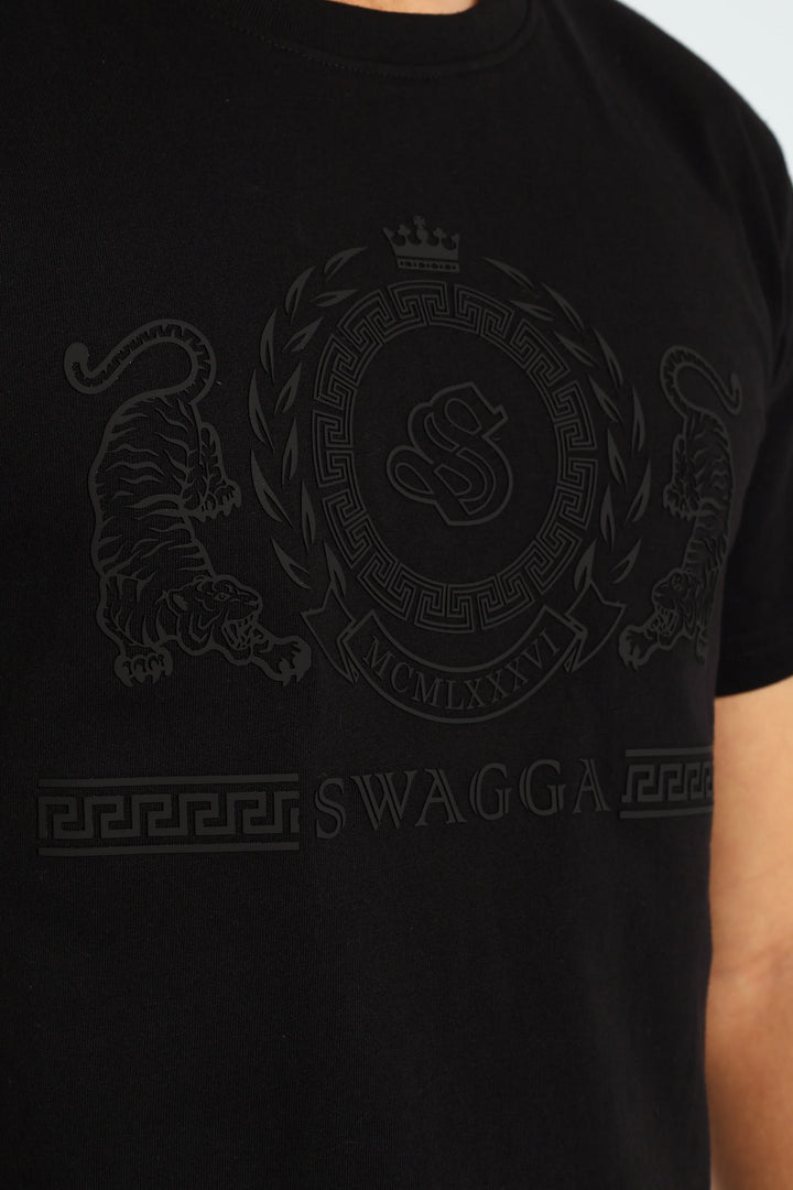 Foil Tiger Tee - Black