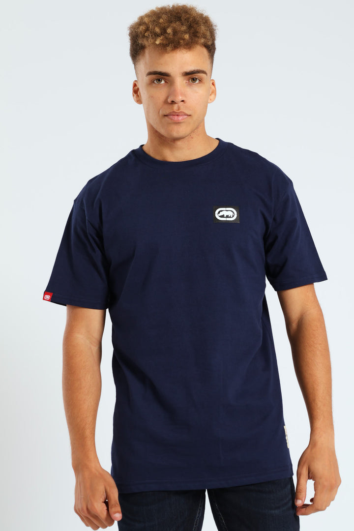 Never Out HD Print Tee - Navy