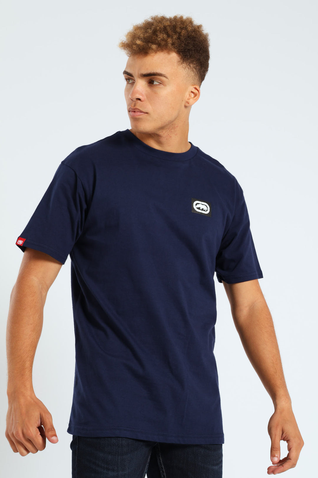 Never Out HD Print Tee - Navy