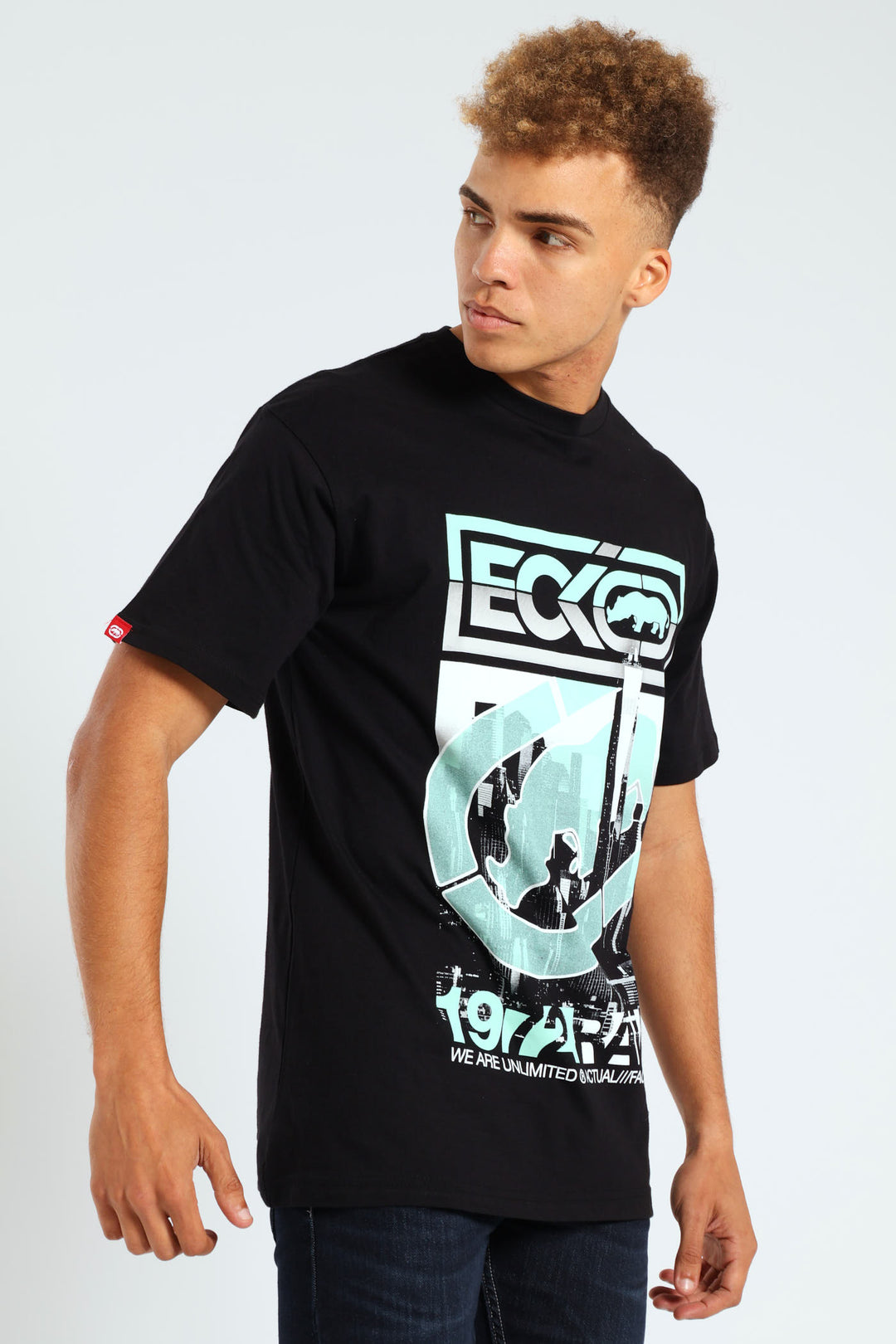 Raw City Print Tee - Black