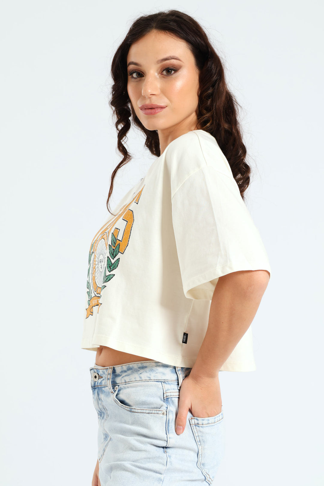 First Team Relax Crop T-Shirt - Marshmallow