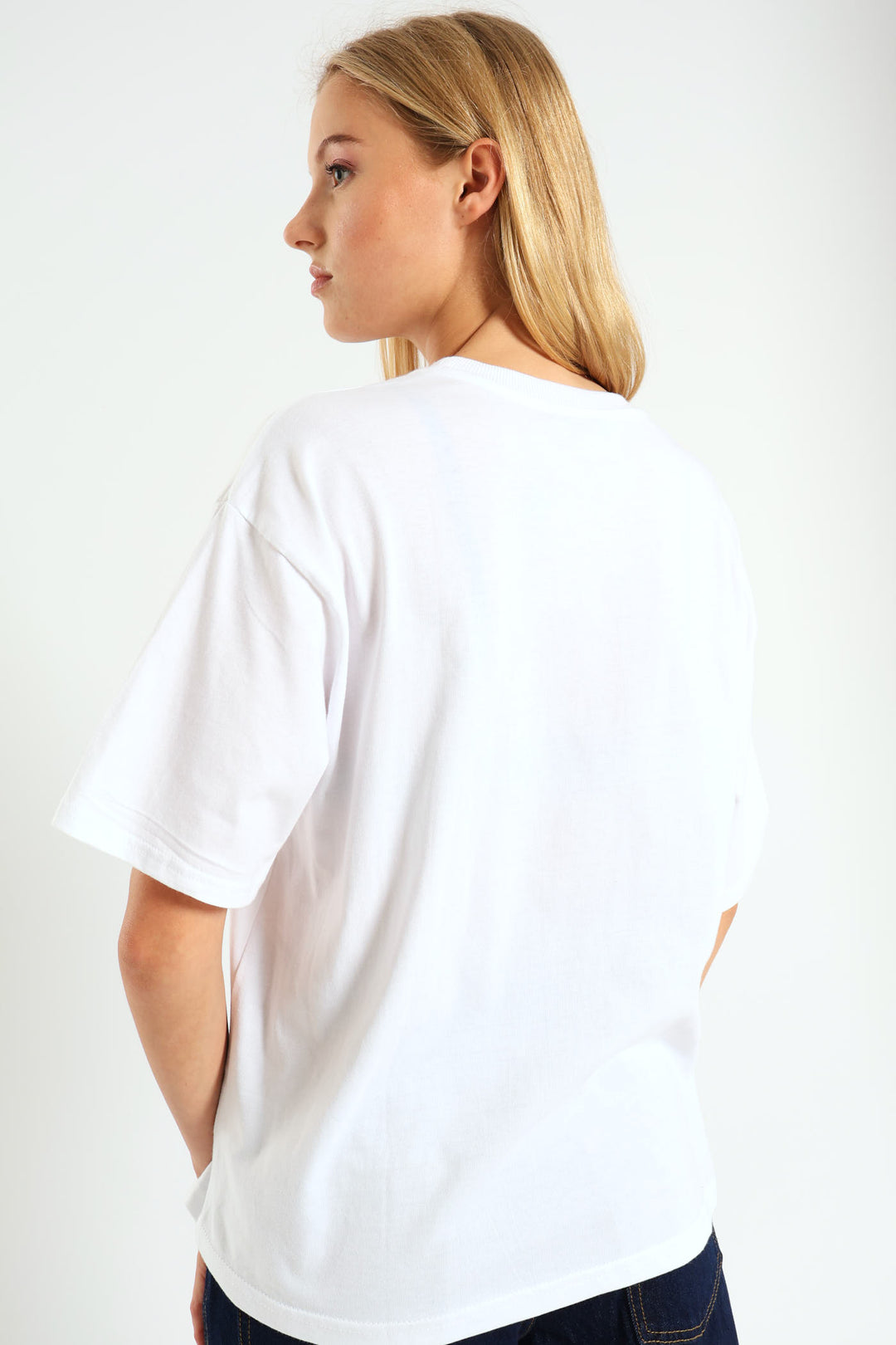 Oversized Cowgirl Tee - White