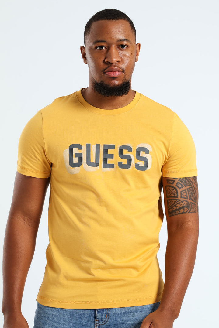 Brand Logo Tee - Gold