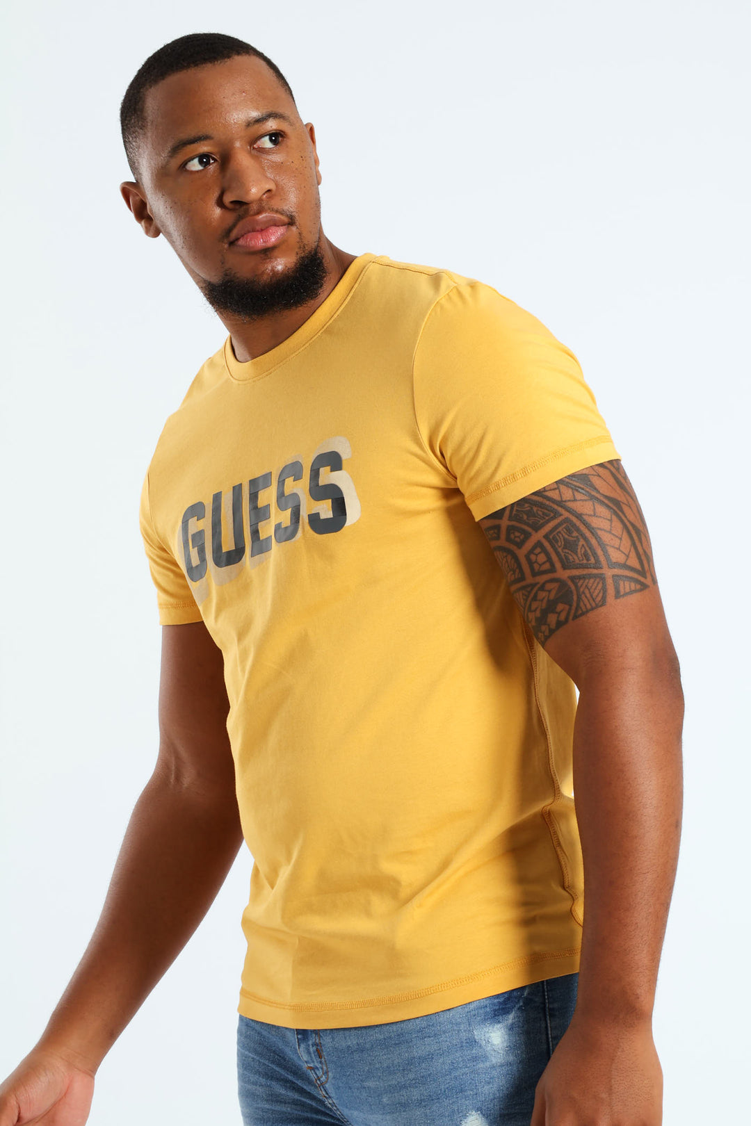 Brand Logo Tee - Gold