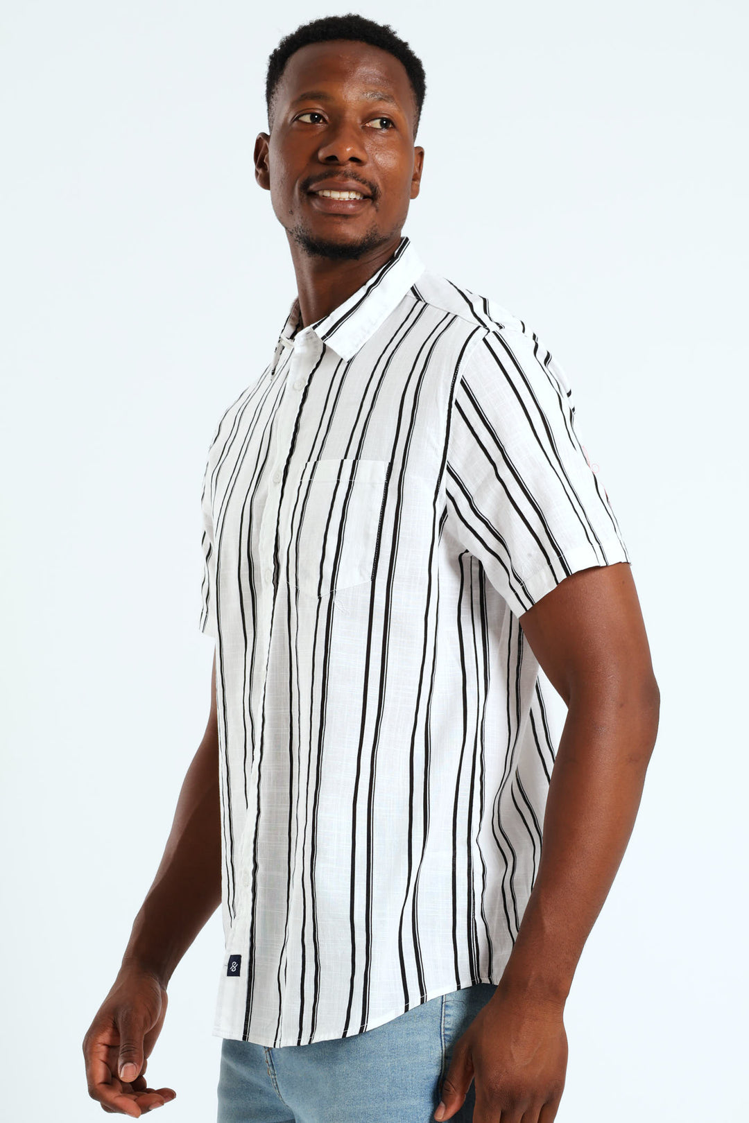 Stripe Woven Shirt - Black/White