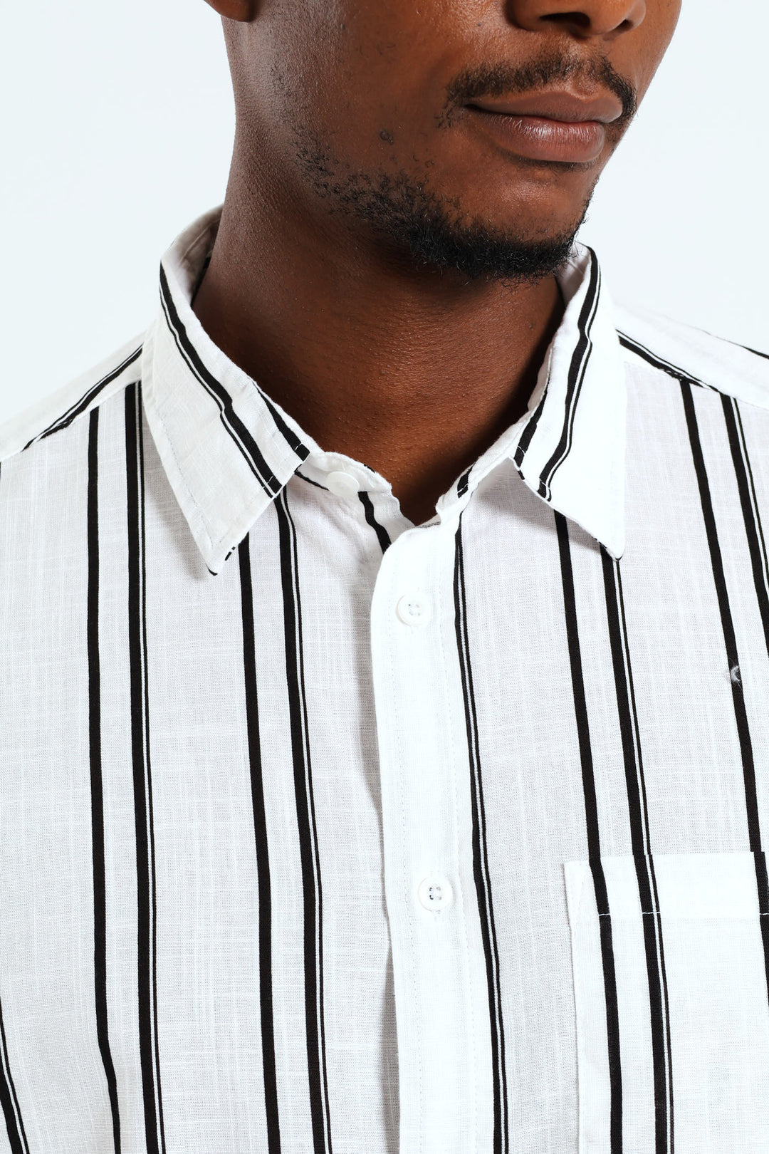 Stripe Woven Shirt - Black/White