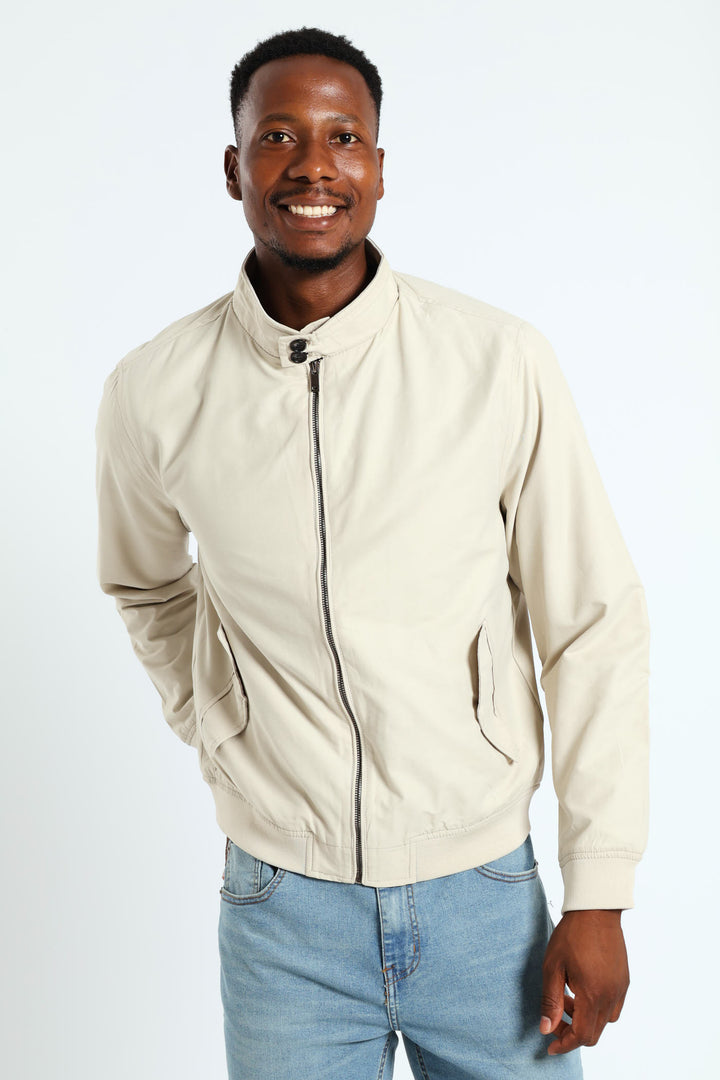 Cotton Harrington Jacket - Stone