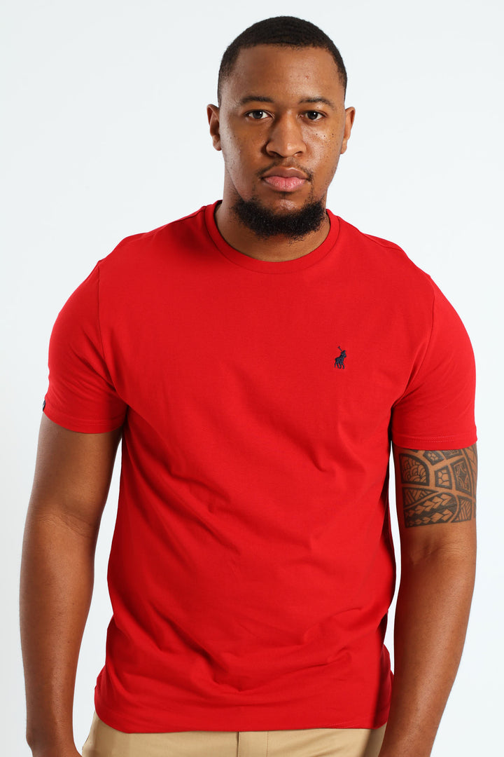 Lucus Crew Neck T-Shirt - Red