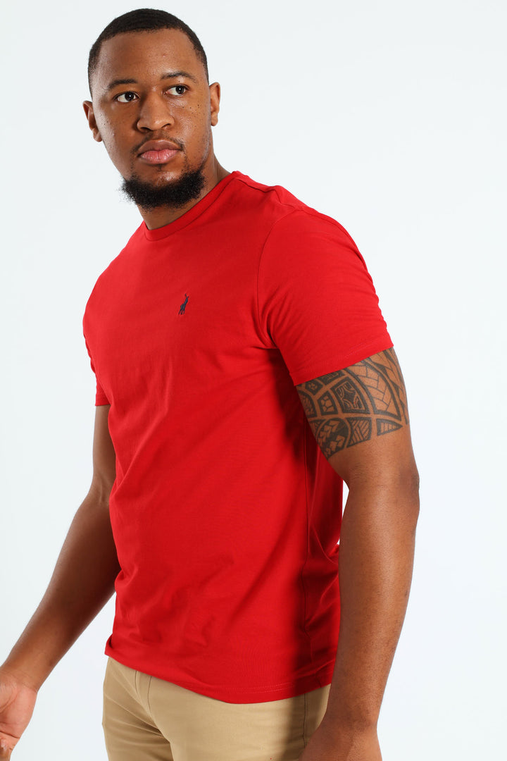 Lucus Crew Neck T-Shirt - Red