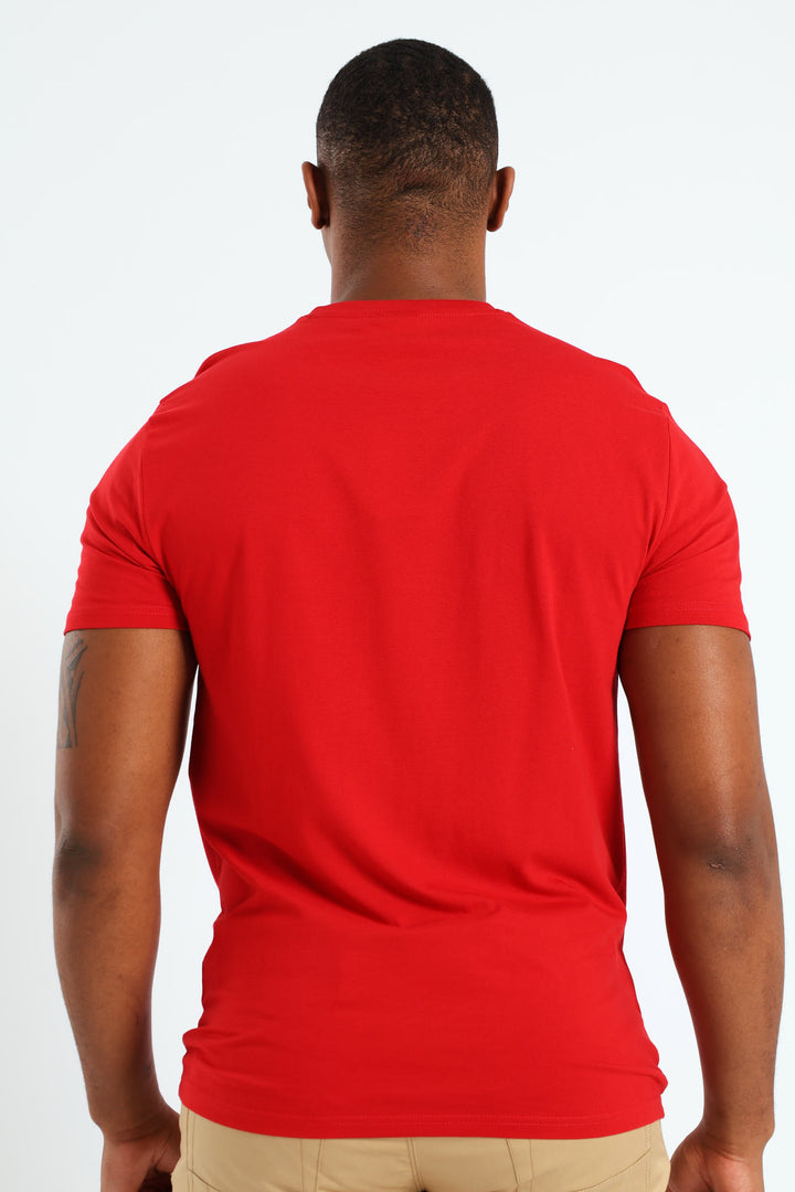 Lucus Crew Neck T-Shirt - Red