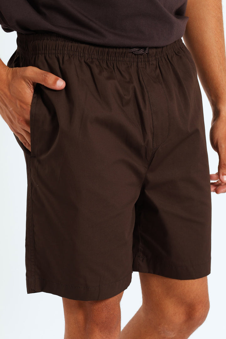 Basic Beach Shorts - Chocolate