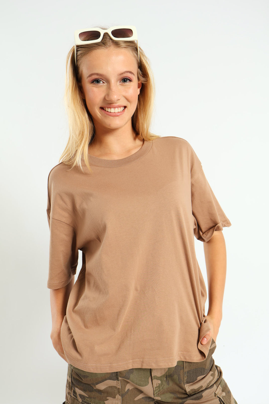 Basic Oversized Tee - Mocha