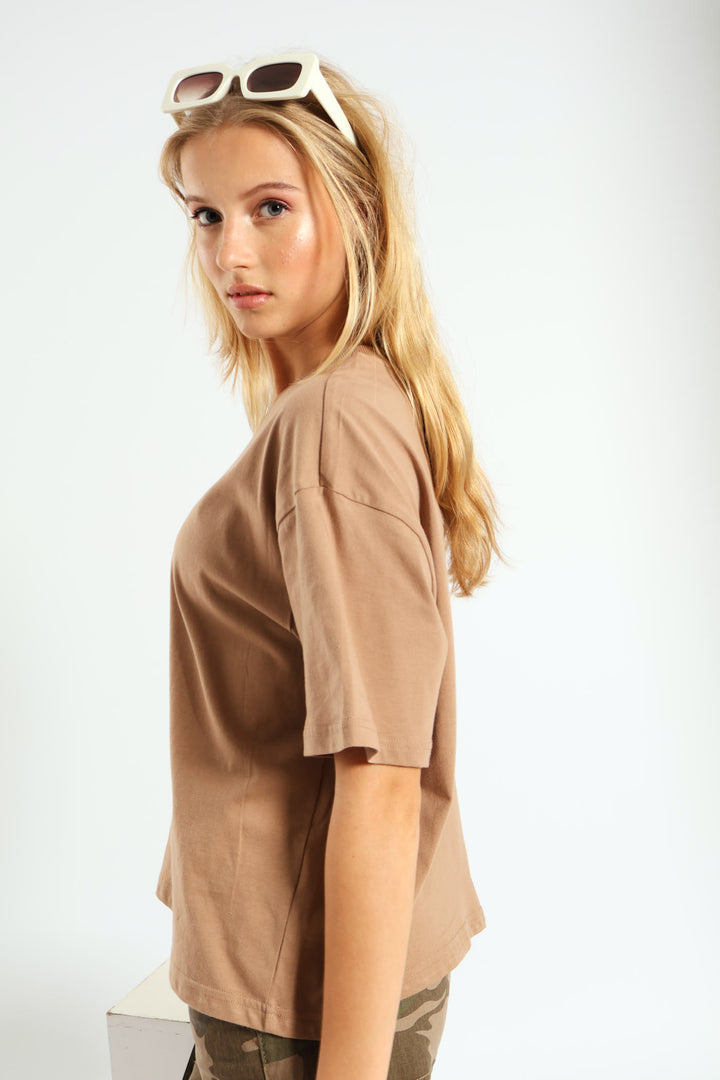 Basic Oversized Tee - Mocha