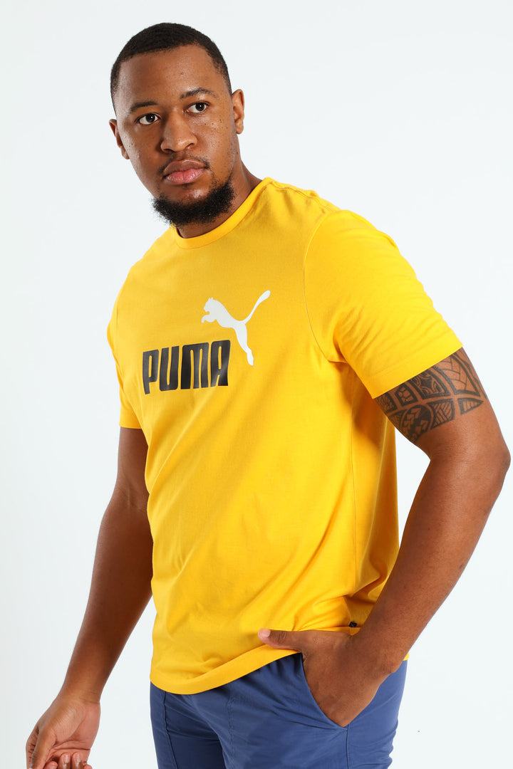 Essentials Plus 2 Tone Logo Tee - Yellow