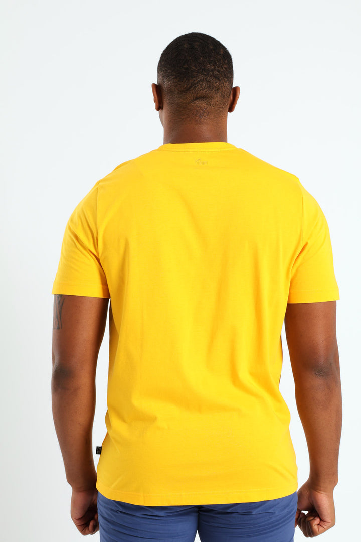 Essentials Plus 2 Tone Logo Tee - Yellow