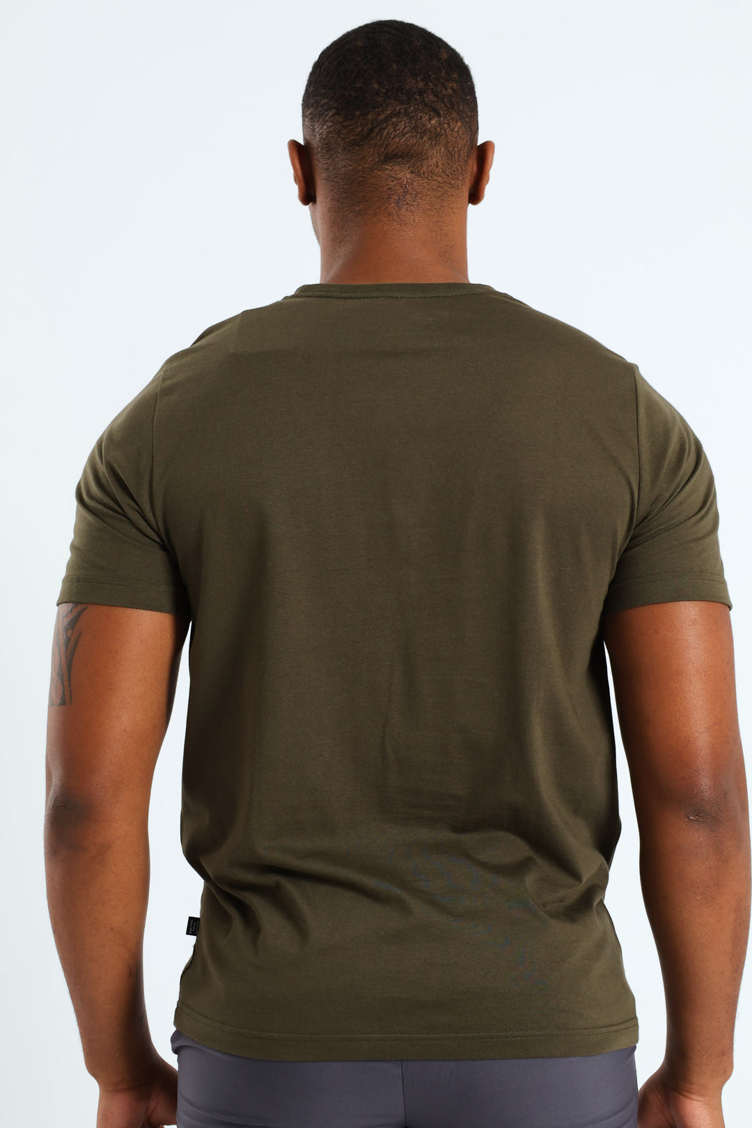 Essential Small Logo Tee - Olive