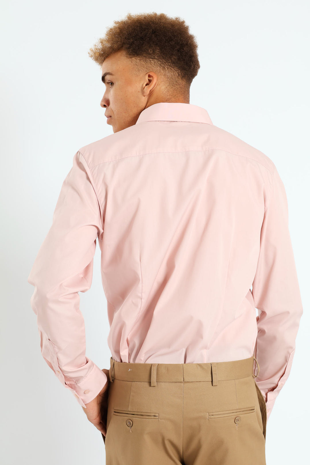 Easy Care Long Sleeve Shirt - Light Pink