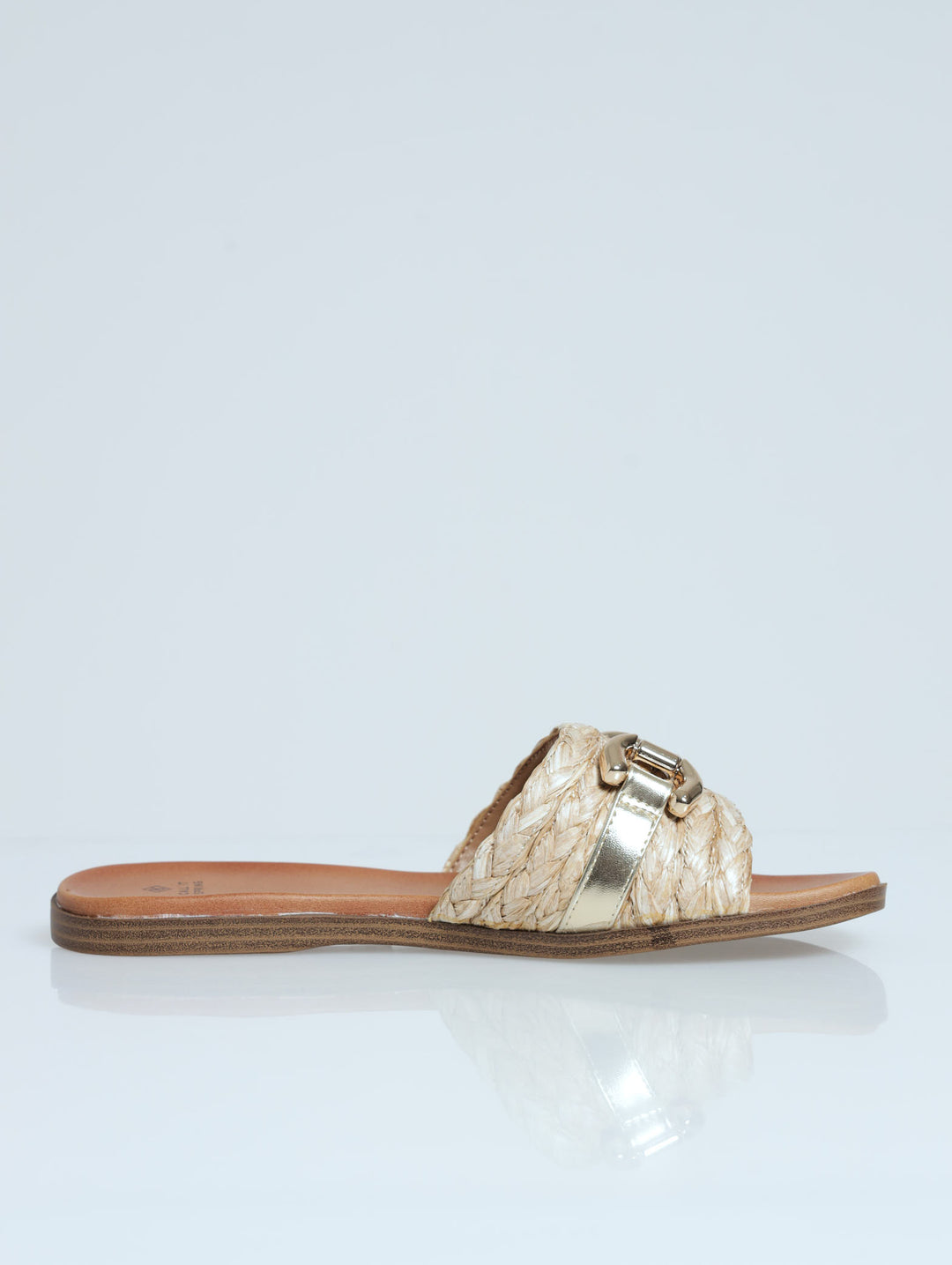 Phoenix Push In Mule Sandal - Natural