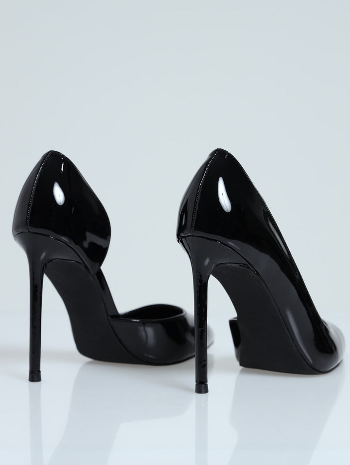 Mesmerize Stiletto Court Heel - Black