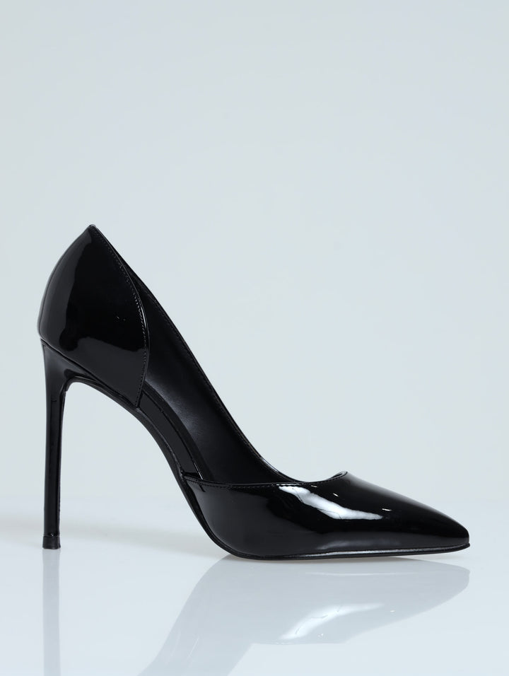 Mesmerize Stiletto Court Heel - Black