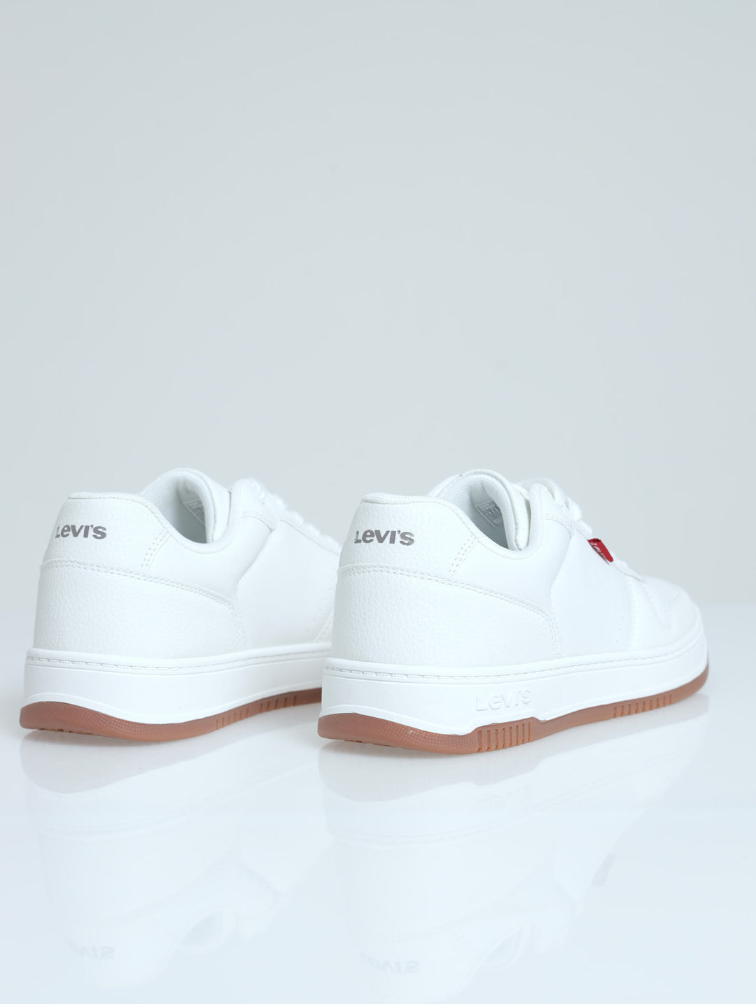 Drive Perforated Panel Lace Up Sneaker - White