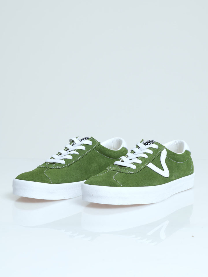 Sport Low T-Toe Lace Up Sneaker - White/Green