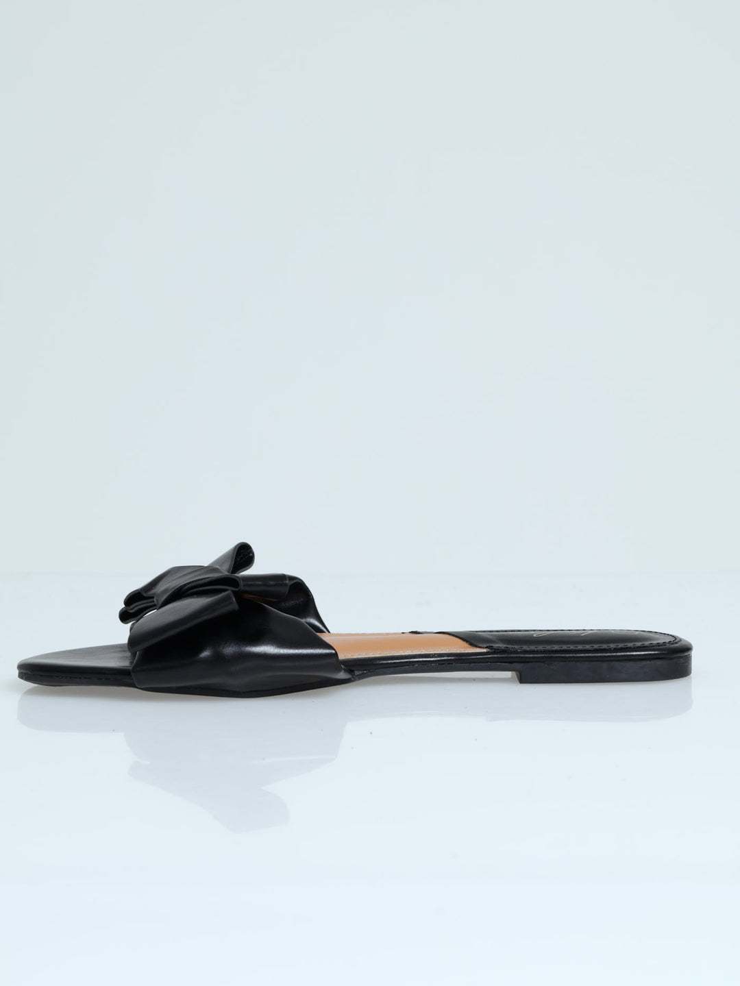 Bow Mule Sandal  - Black