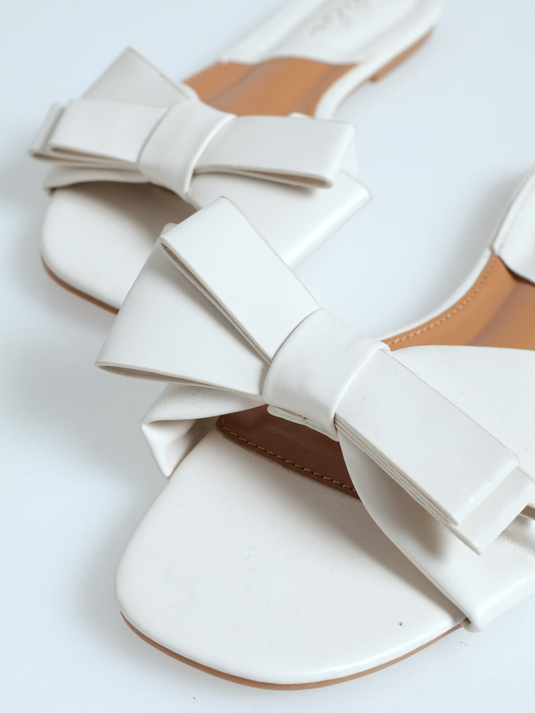 Bow Mule Sandal - Off White