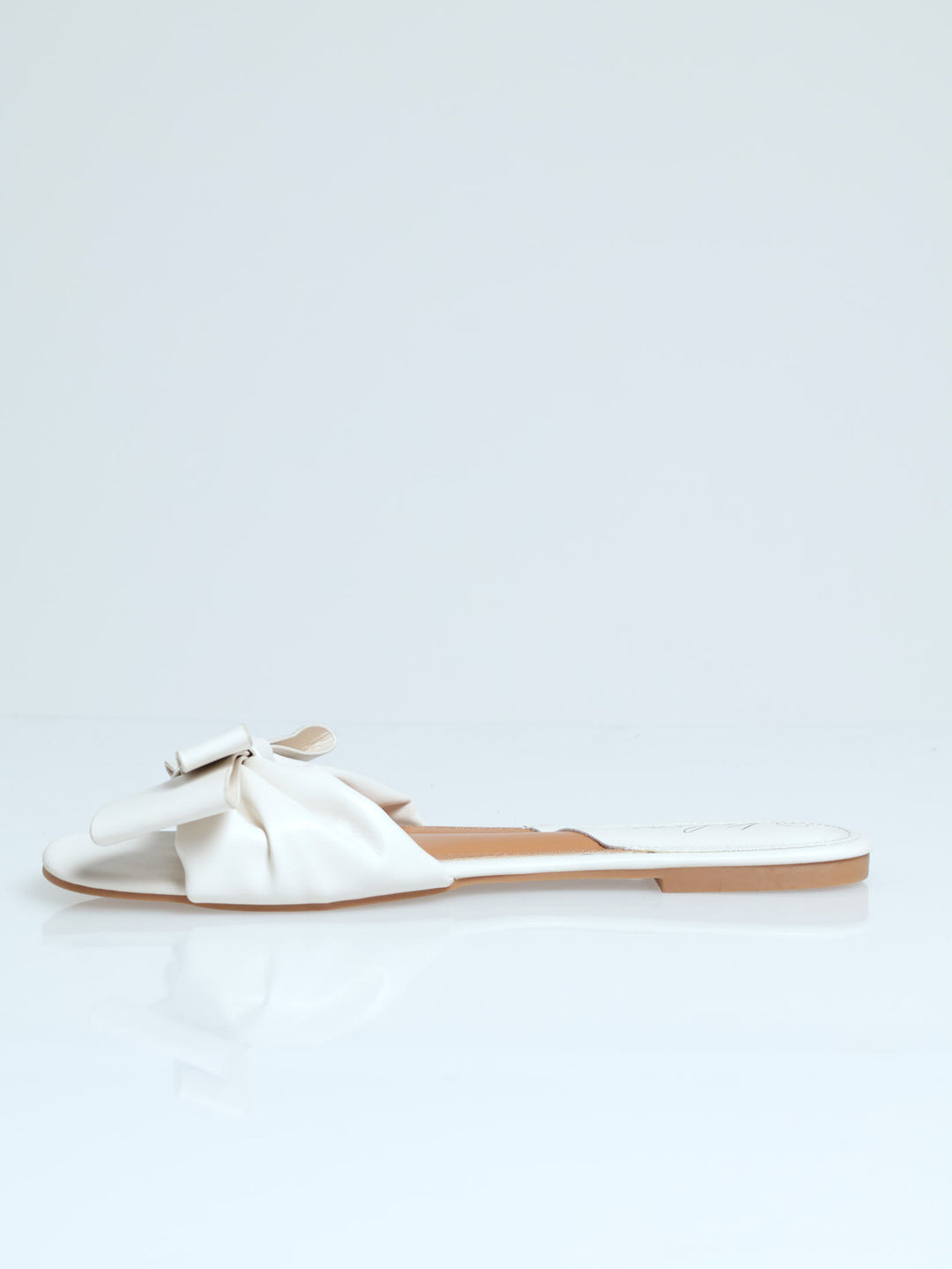 Bow Mule Sandal - Off White