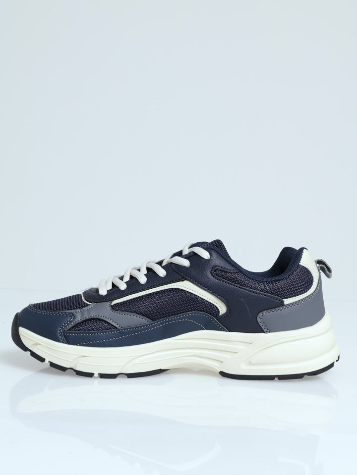 Multi Piece Trainer Sneaker - Navy