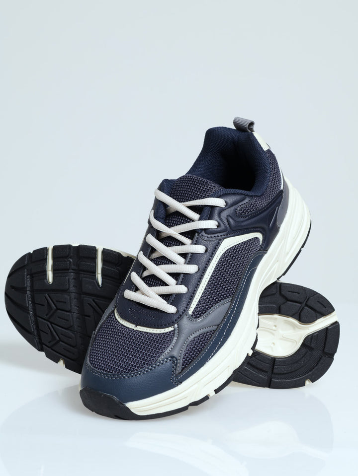 Multi Piece Trainer Sneaker - Navy