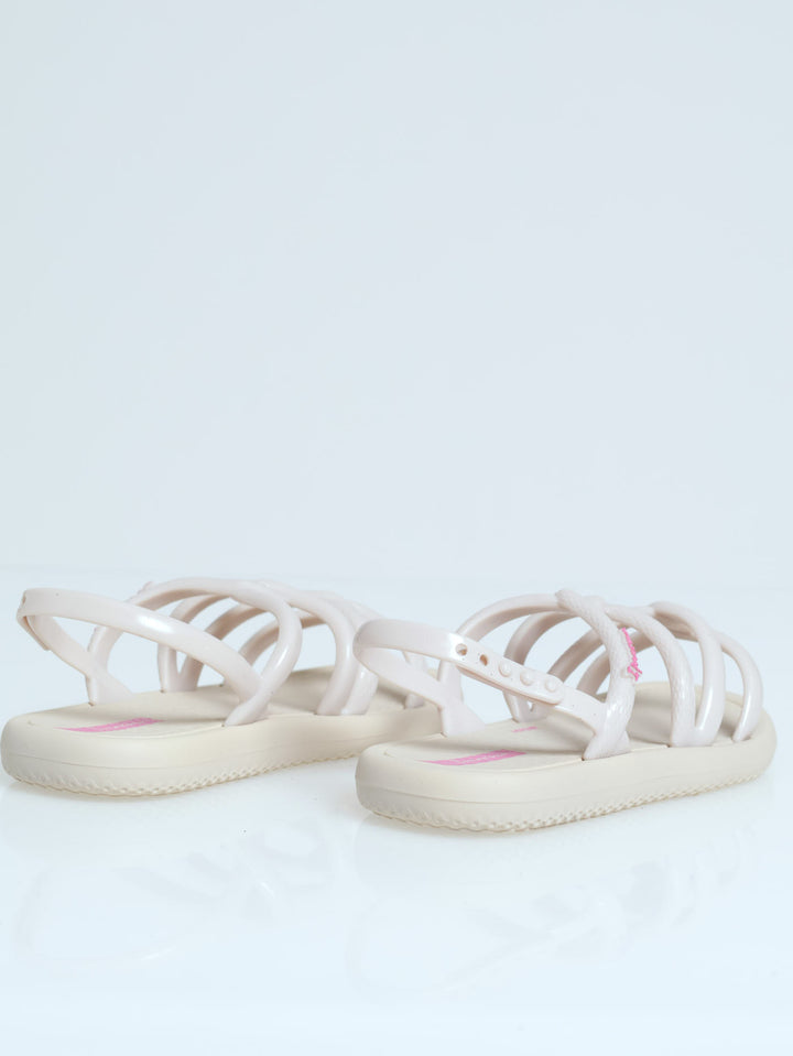 Girls Multi Strap Sandal - White