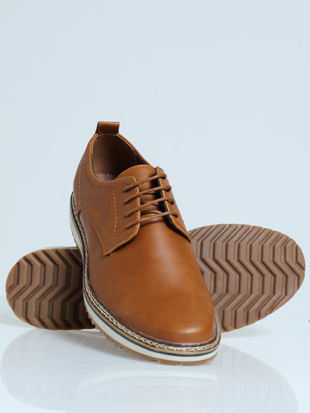 Lace Up Derby - Tan