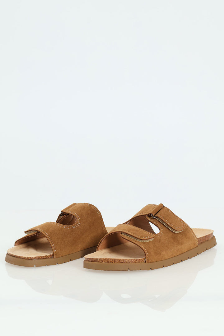 Boys Top-Stitched Health Sandal - Tan