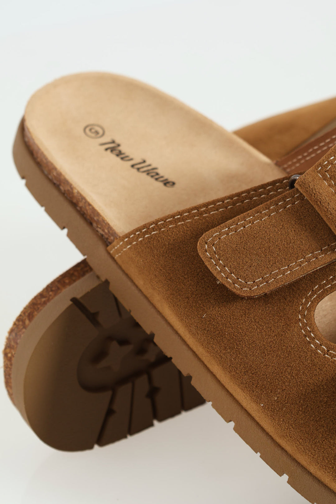 Boys Top-Stitched Health Sandal - Tan