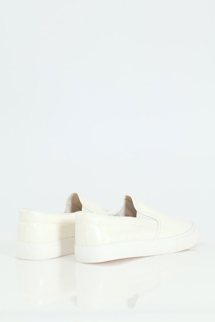 Slip On Mono Street Sneaker - White