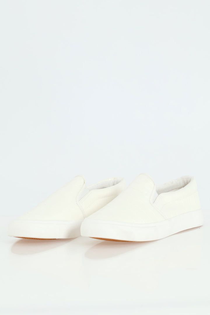 Slip On Mono Street Sneaker - White