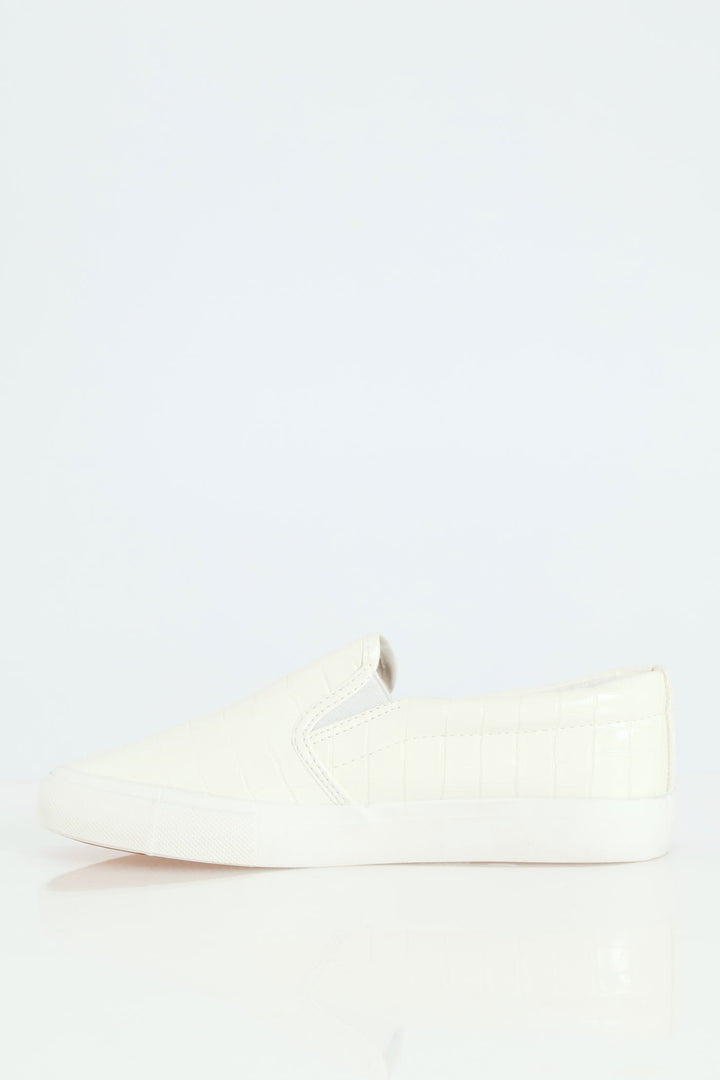 Slip On Mono Street Sneaker - White