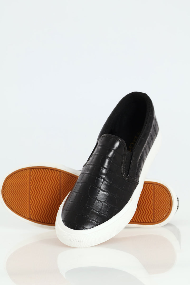 Slip On Mono Street Sneaker - Black