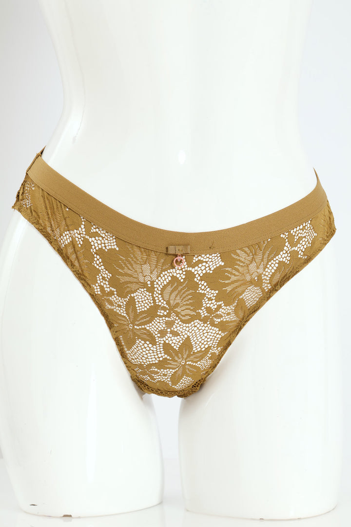 Full Lace Brazilan Panty - Chartreuse