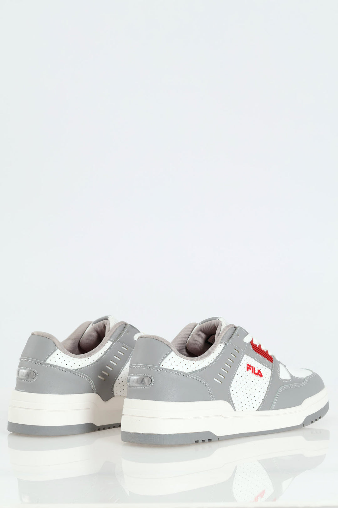 Oliver Laser Pin Punch Detail Sneaker - Grey/White