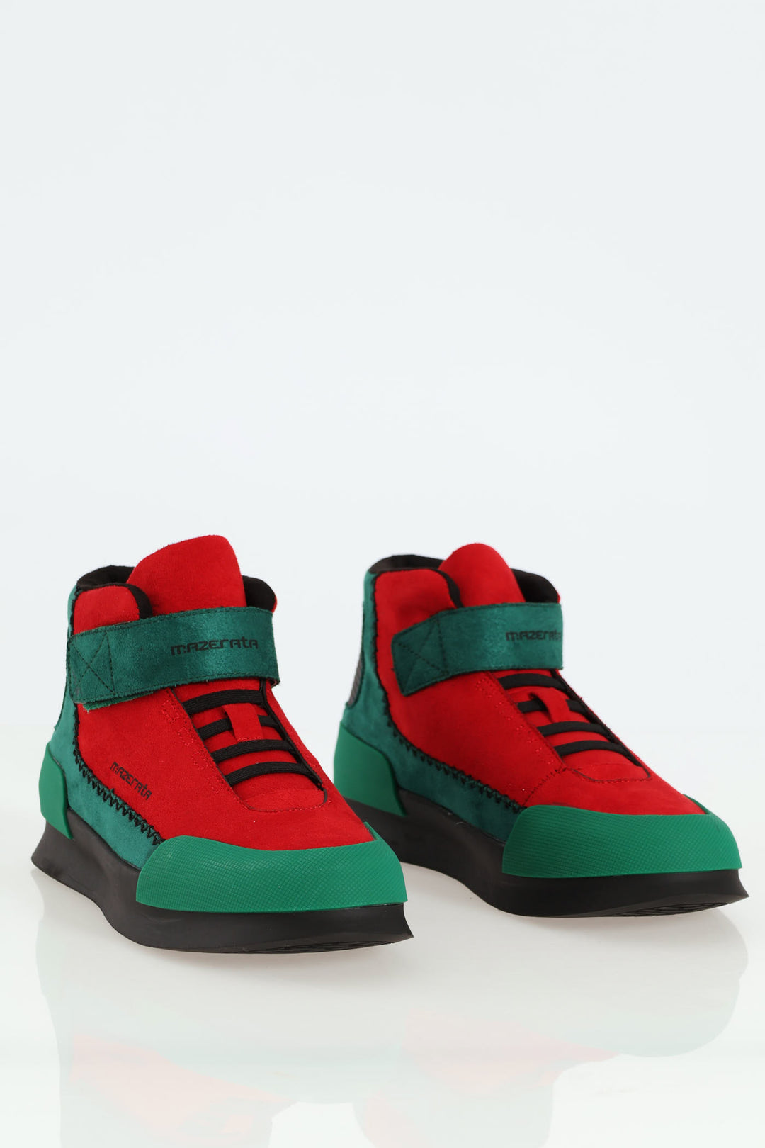 Velcro Hightop Sneaker - Red