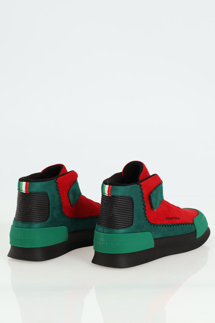 Velcro Hightop Sneaker - Red