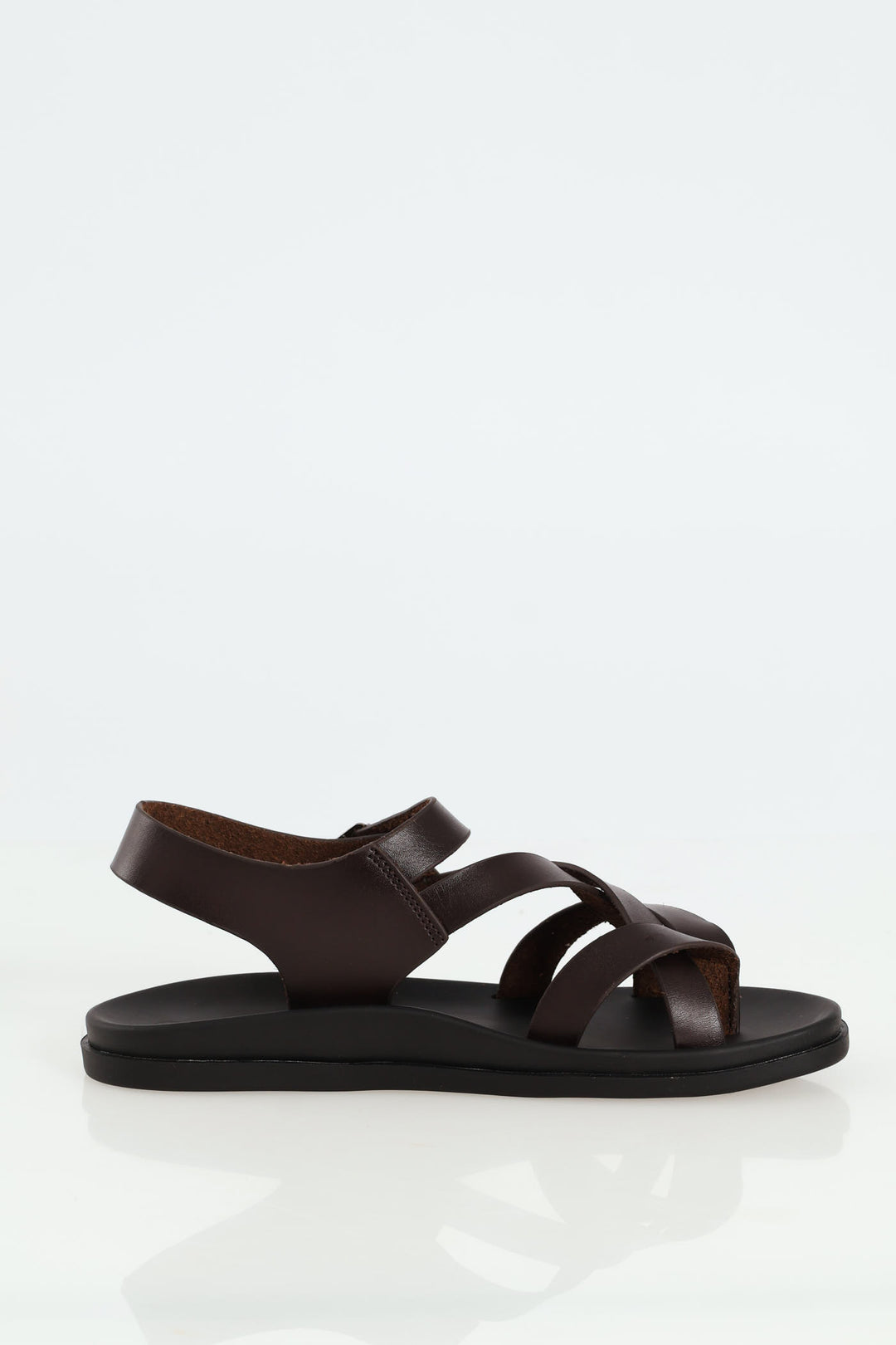 Back Strap Sandals - Brown