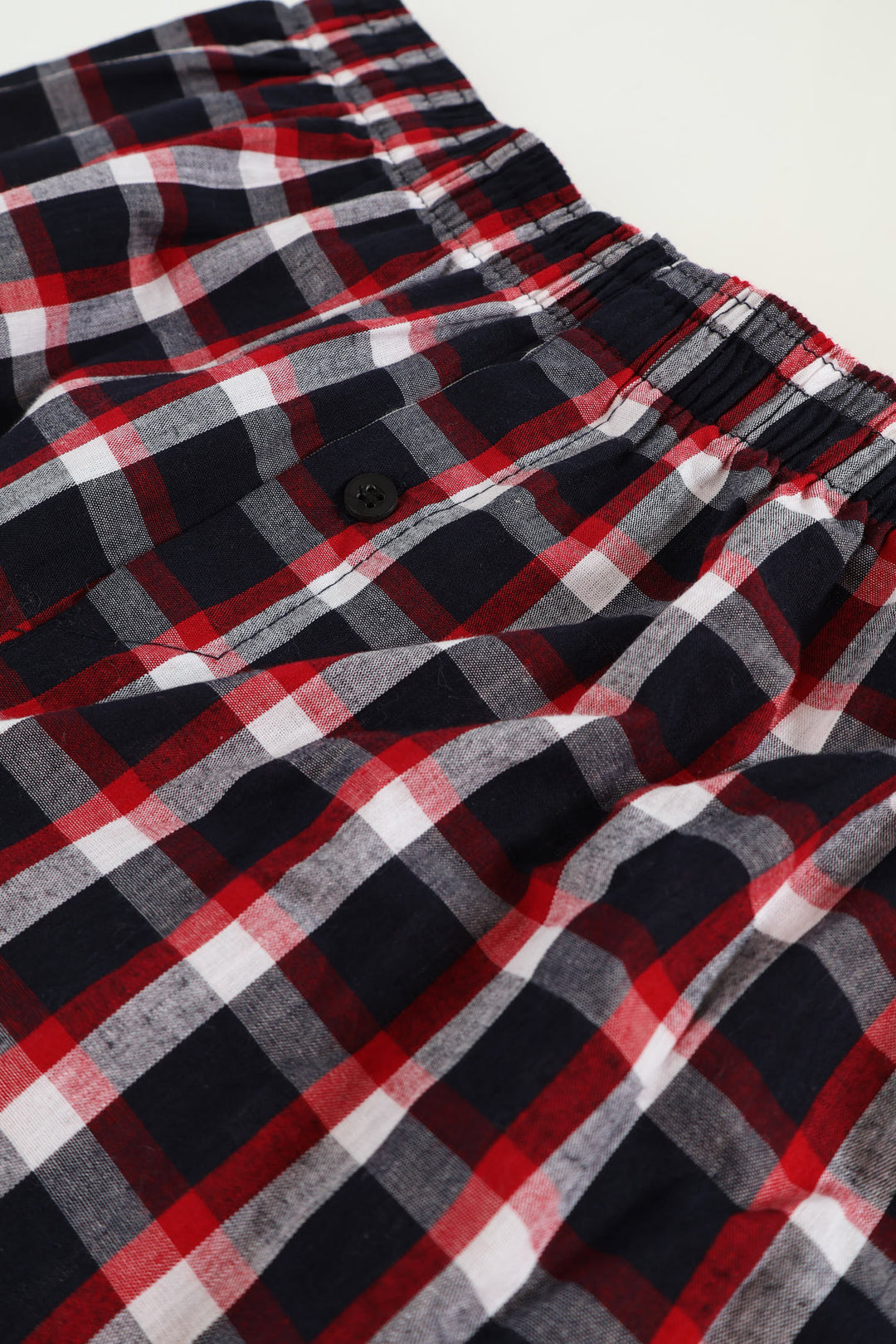 Single Check Woven Boxer - Red